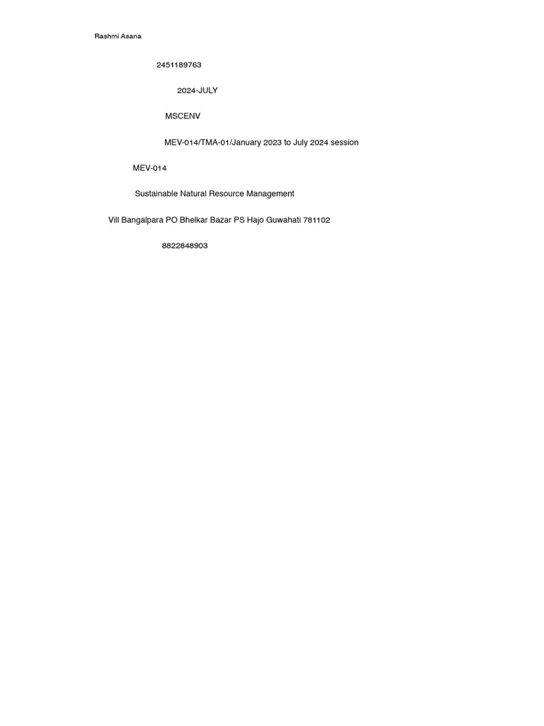 Assignment - Front Page 1 | PDF