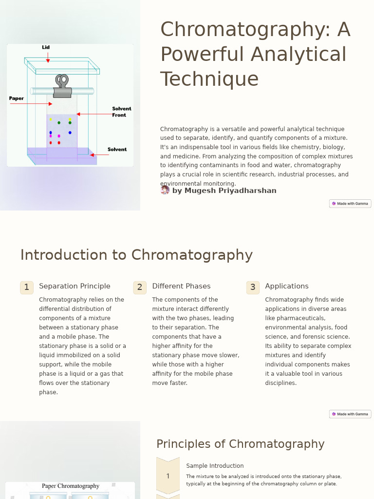 Chromatography A Powerful Analytical Technique | PDF | Chromatography ...