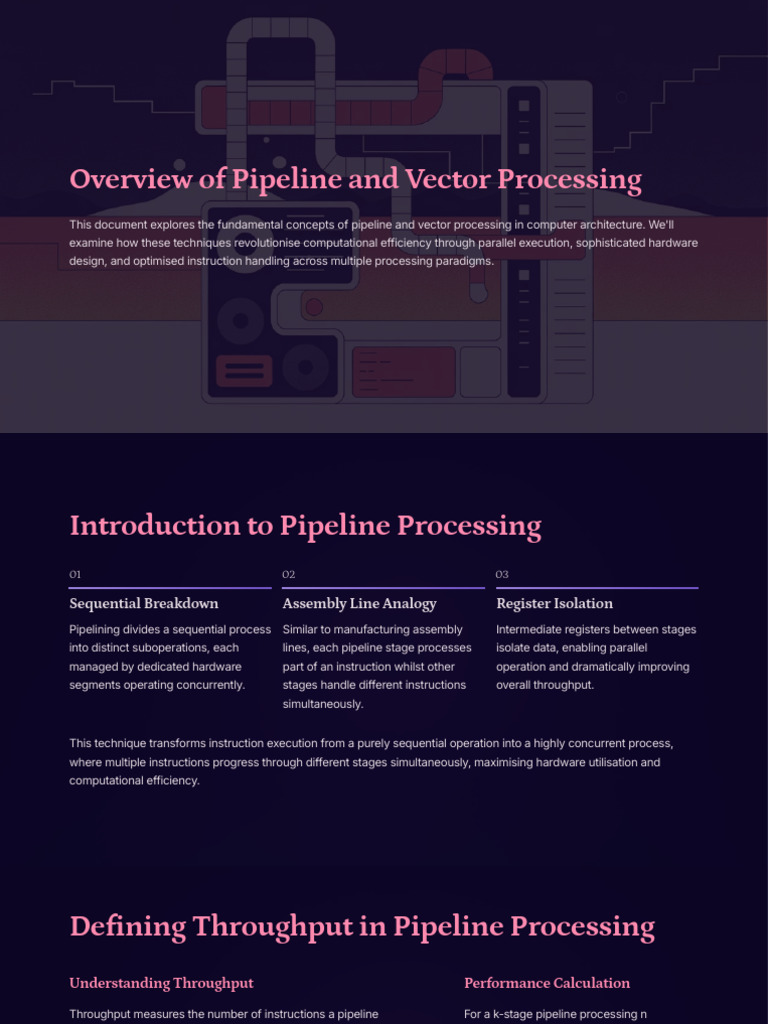 Pipeline and Vector Processing Overview | PDF | Parallel Computing ...