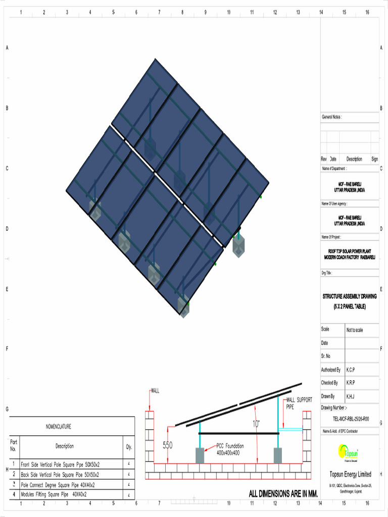 Rooftop Solar Power Plant Layout | PDF | Solar Power | Solar Energy