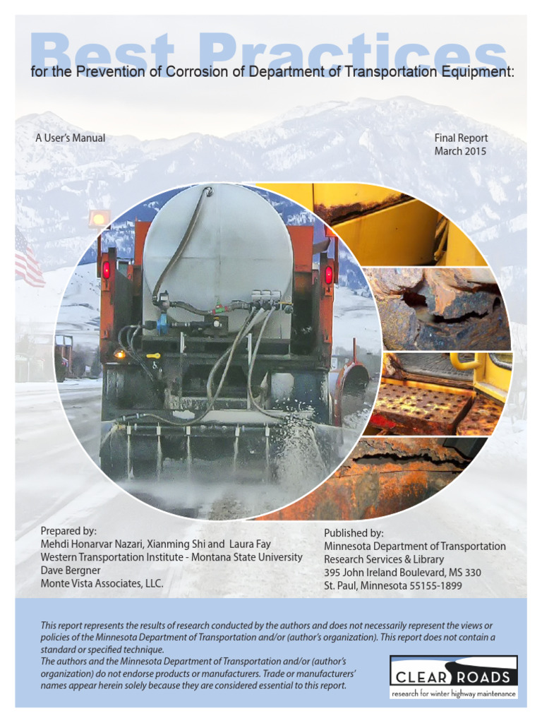 Corrosion Prevention Manual for DOT Equipment | PDF | Corrosion ...