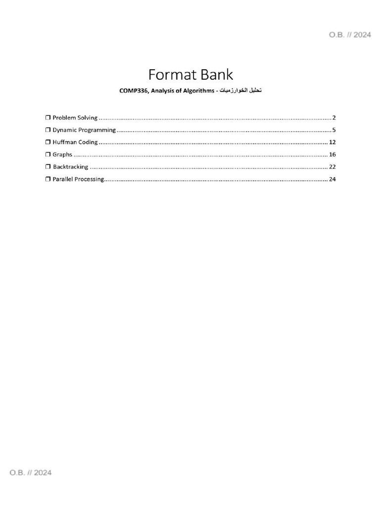 Format Bank | PDF