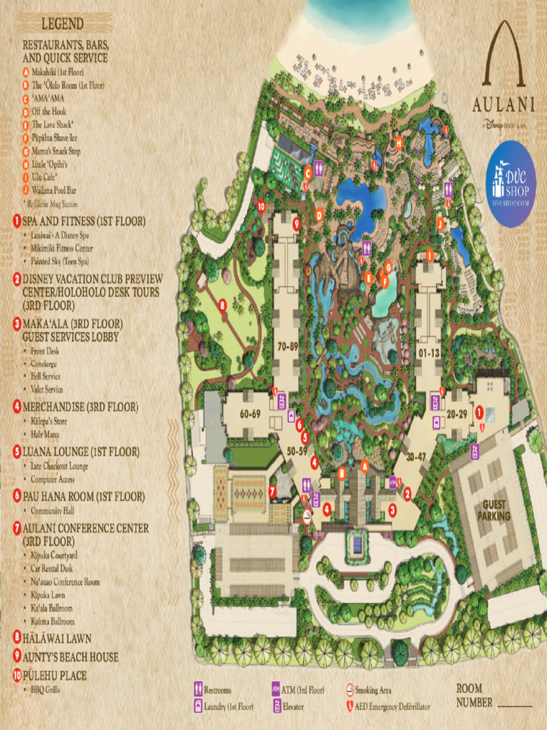 DVC Aulani Resort Map | PDF