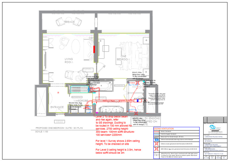 One Bedroom Suite Ventilation Layout | PDF | Duct (Flow) | Building ...