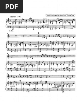 Tom Waits Grapefruit Moon Piano Sheet Music Contemporary Music Music Industry
