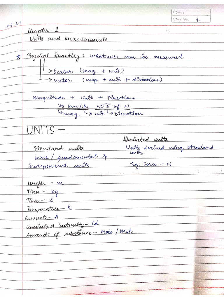 Units and Dimensions | PDF