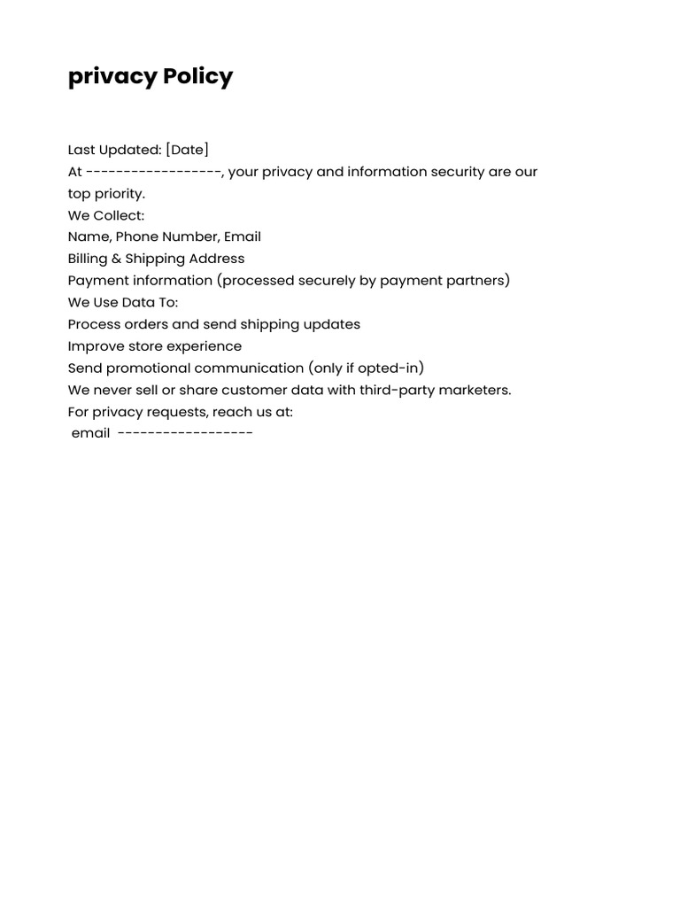 Privacy Policy | PDF