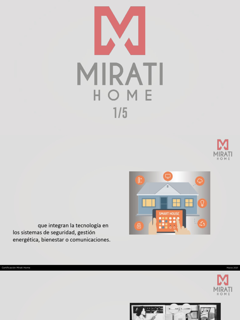 Guía de Certificación Mirati Home | PDF | Automatización del hogar ...