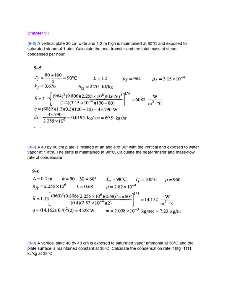 Heat Transfer Calculations for Plates and Exchangers | PDF | Heat ...
