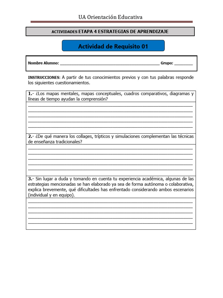 Estrategias de Aprendizaje Efectivas | PDF