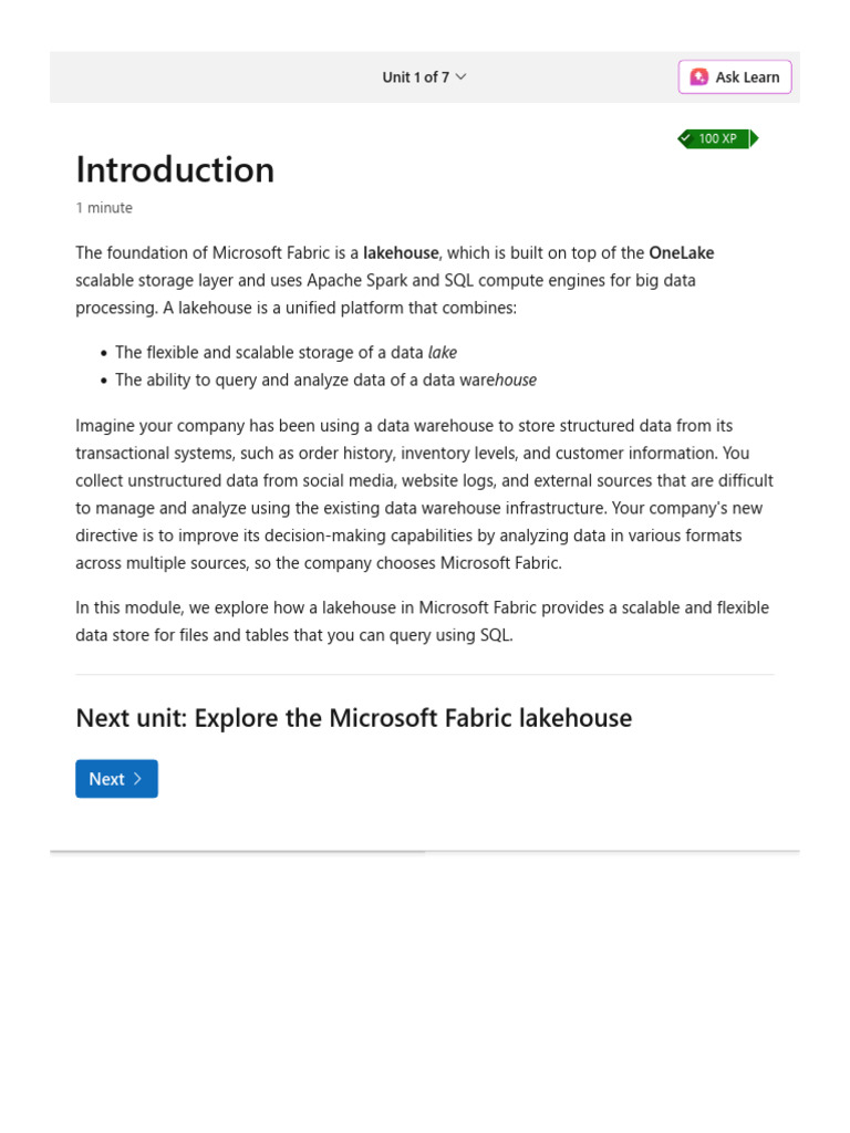T Started With Lakehouses in Microsoft Fabric | PDF | Apache Spark ...
