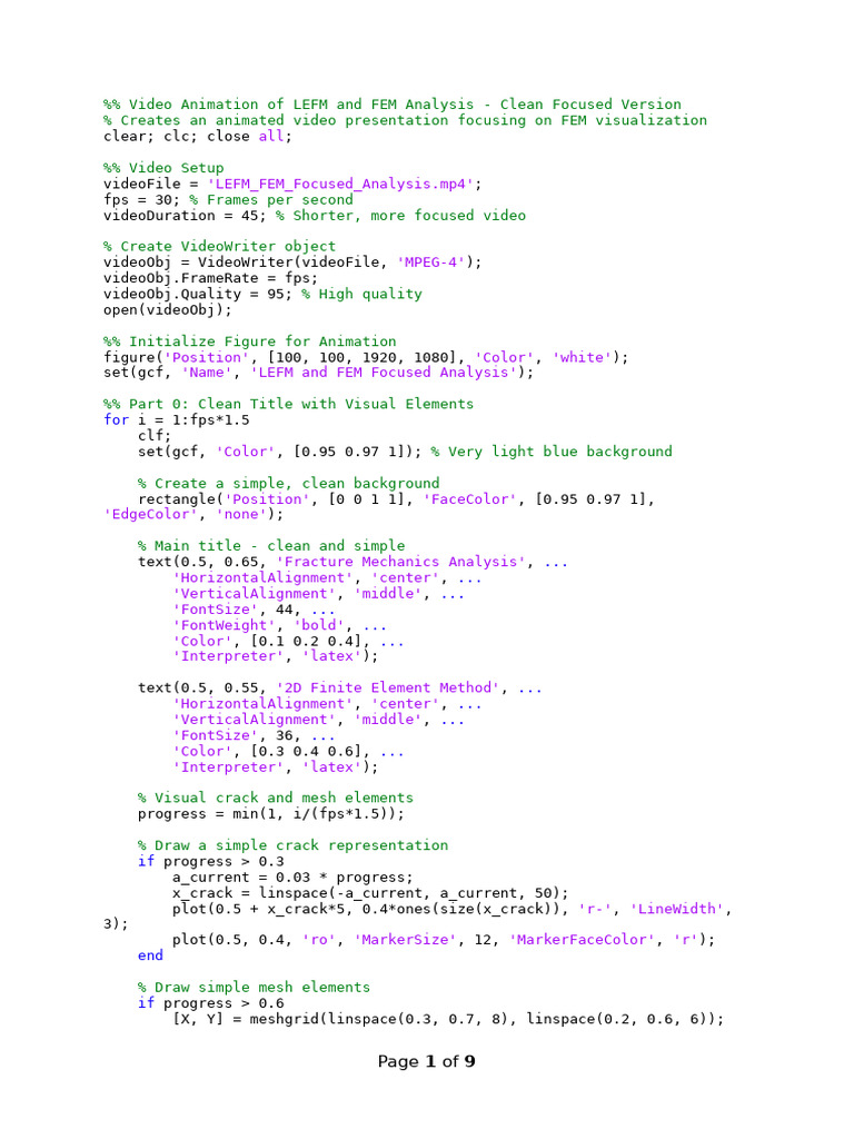 Week 1 - CFM Lab Animation V2 | PDF | Finite Element Method ...