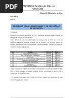 Tst - Modelos de Cartas - Proposta de Prestação de Serviços