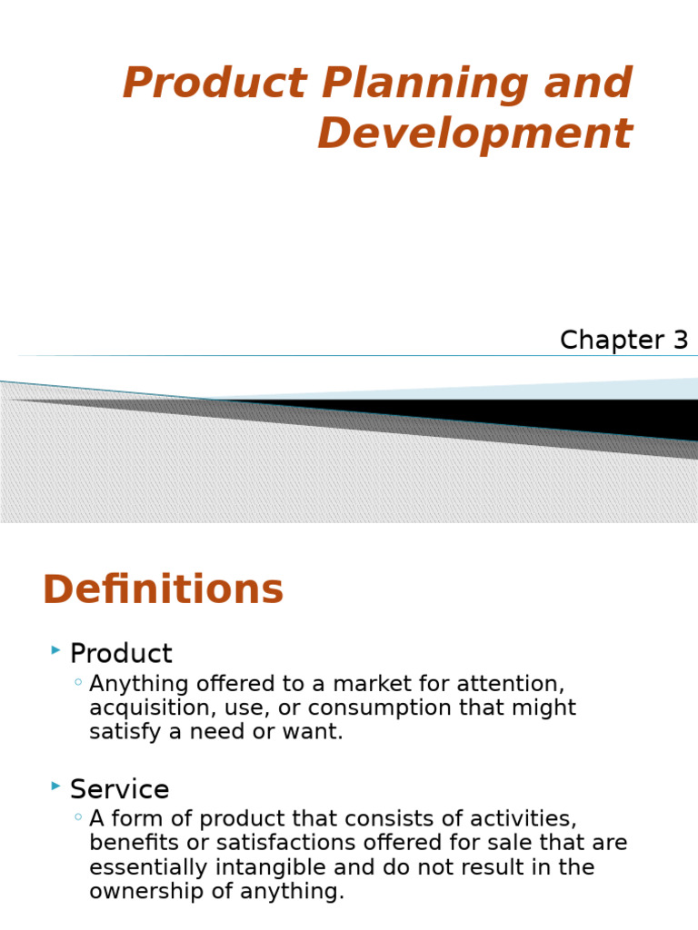 Product Planning and Development Overview | PDF | Final Good | Product ...