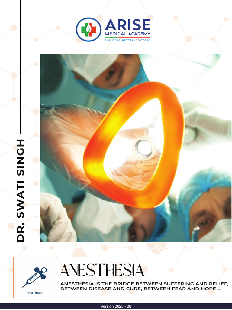 Comprehensive Guide to Anesthesia 2025 | PDF | Anesthesia | Monitoring ...