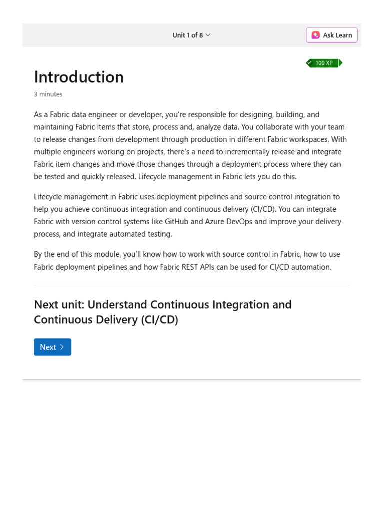 CI/CD in Fabric: Integration & Deployment | PDF | Version Control ...