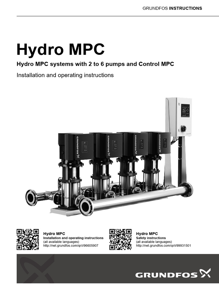 Hydro MPC Installation Instructions | PDF | Pipe (Fluid Conveyance) | Pump