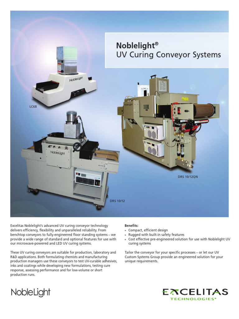 UV Curing Conveyor Systems Overview | PDF