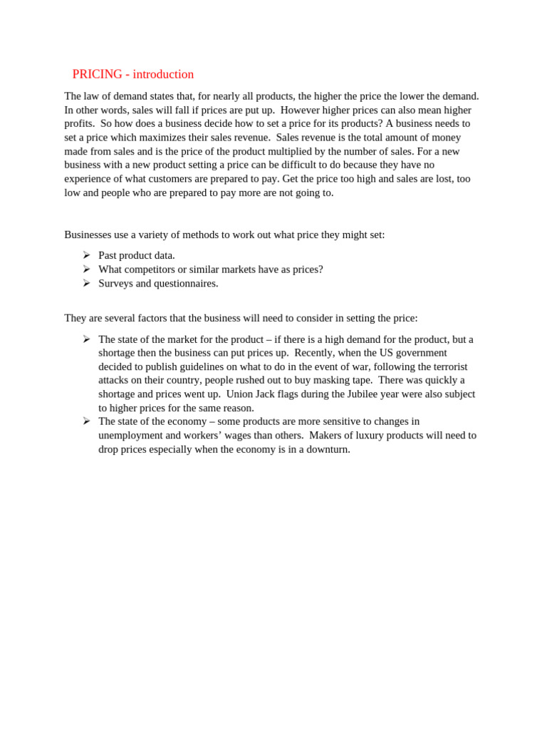 Effective Pricing Strategies Explained | PDF | Pricing | Prices
