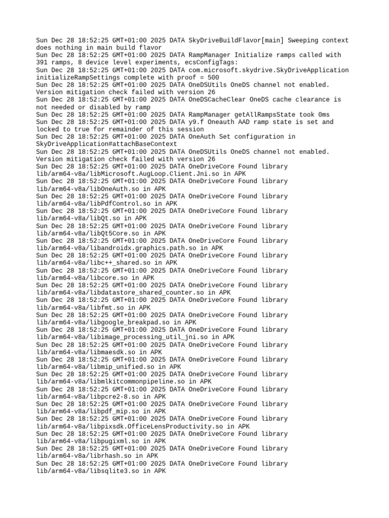 OneDrive Core Initialization Log | PDF | Computer File | Computing