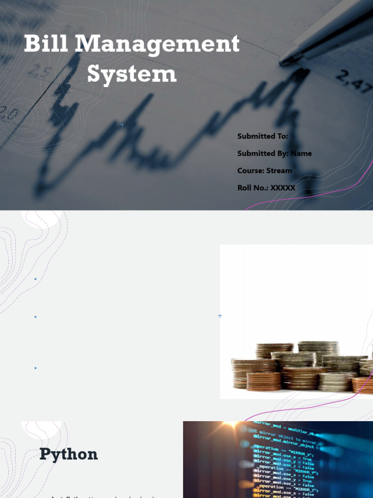 Python-Based Bill Management System | PDF | Python (Programming ...