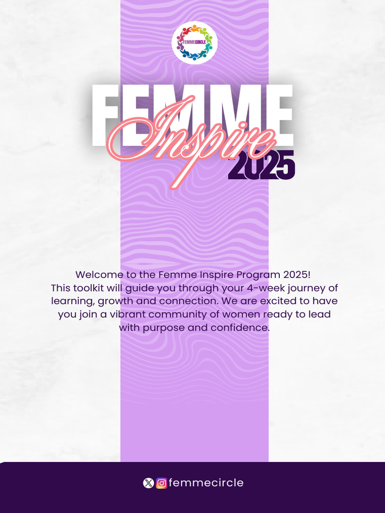Femme Inspire Program 2025 Overview | PDF | Mentorship | Leadership