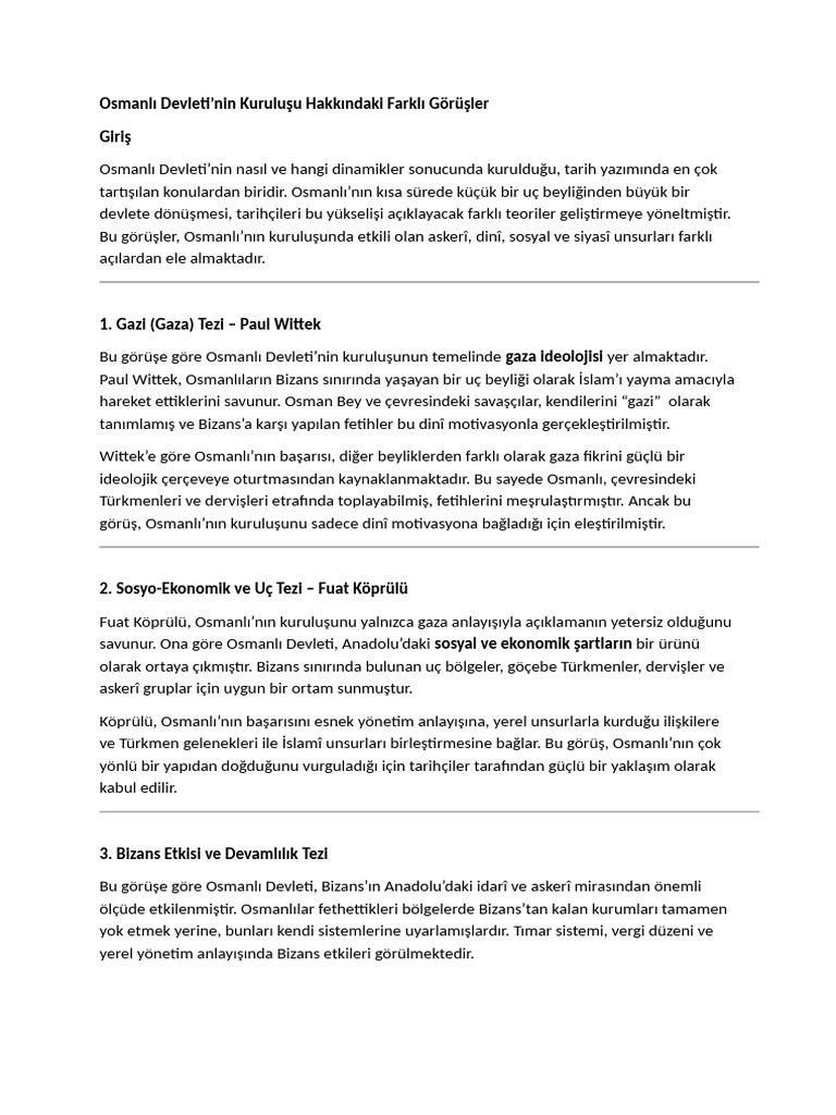 Osmanlı Devleti | PDF