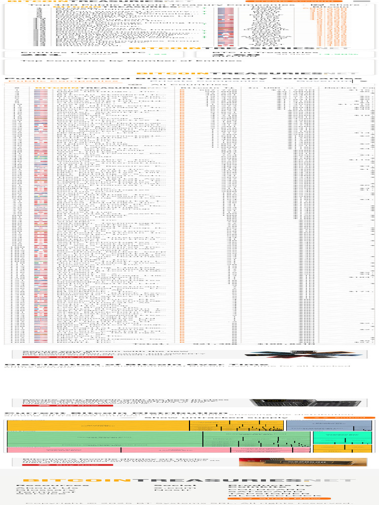 Top Bitcoin Treasury Companies | PDF | Bitcoin | Finance & Money Management