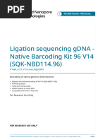 Ligation Sequencing Protocol V14 Guide | PDF | Dna Ligase | Dna Sequencing