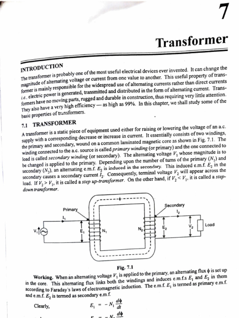 Chapter 7 - Transformers | PDF