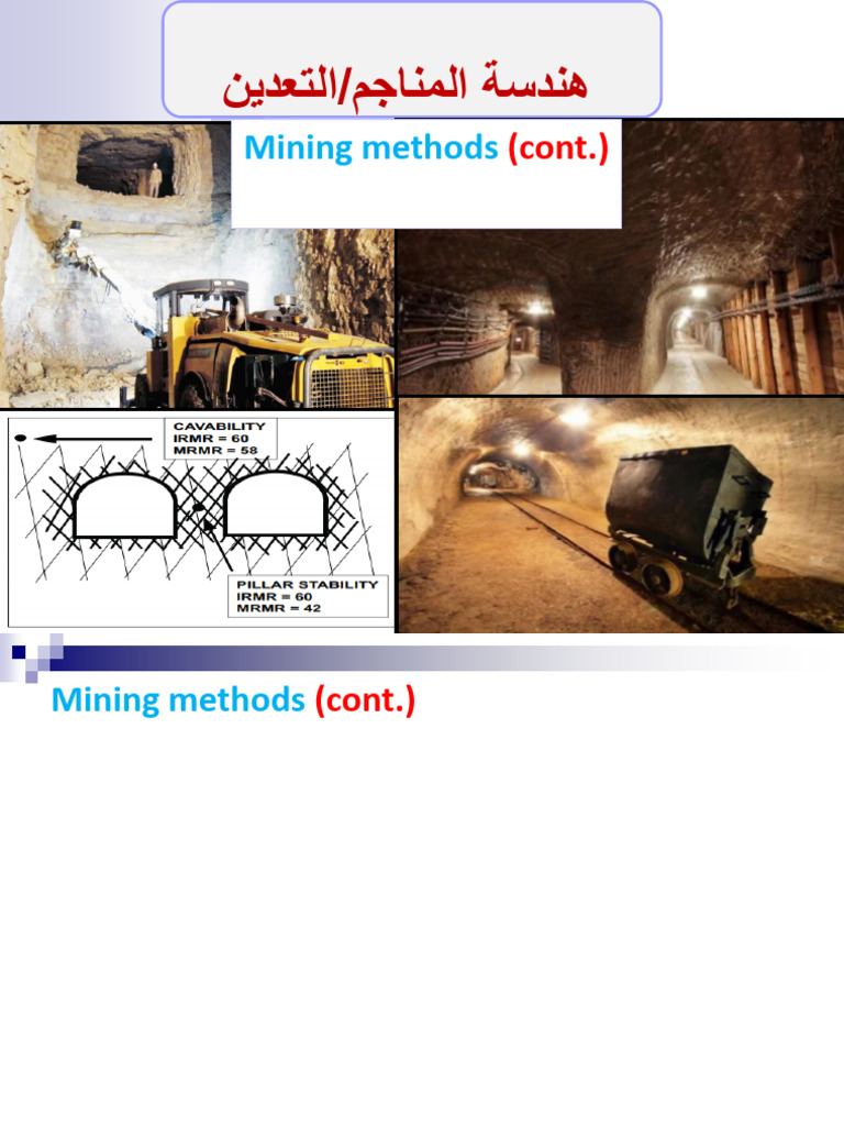 Underground Mining Methods Overview | PDF | Mining | Heavy Industry