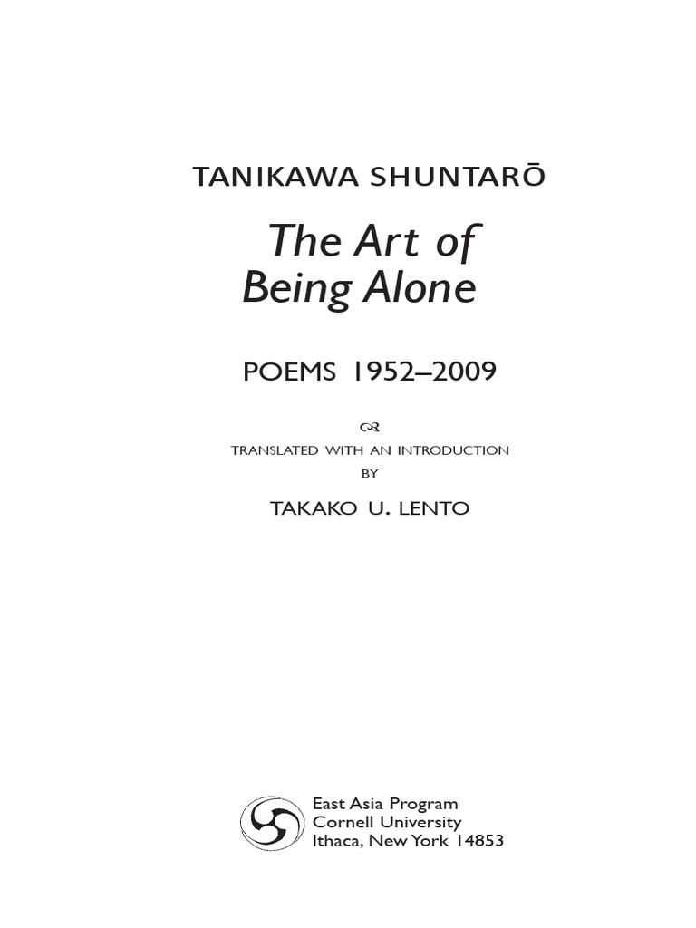 The Art of Being Alone Poems 1952-2009 (Etc.) (Z-Library) | PDF ...