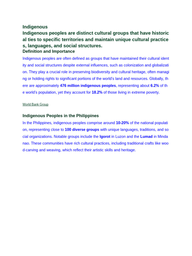 Indigenous People | PDF