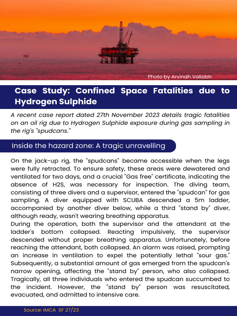 Oil Rig H2S Exposure Fatalities Report | PDF | Scuba Diving ...