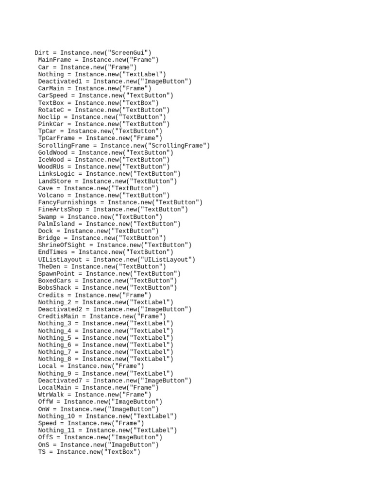 Roblox GUI Script Elements Overview | PDF | Rotation | Communication Design