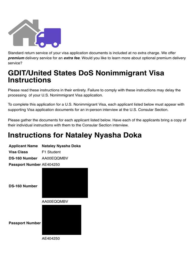 U.S. Nonimmigrant Visa Application Guide | PDF