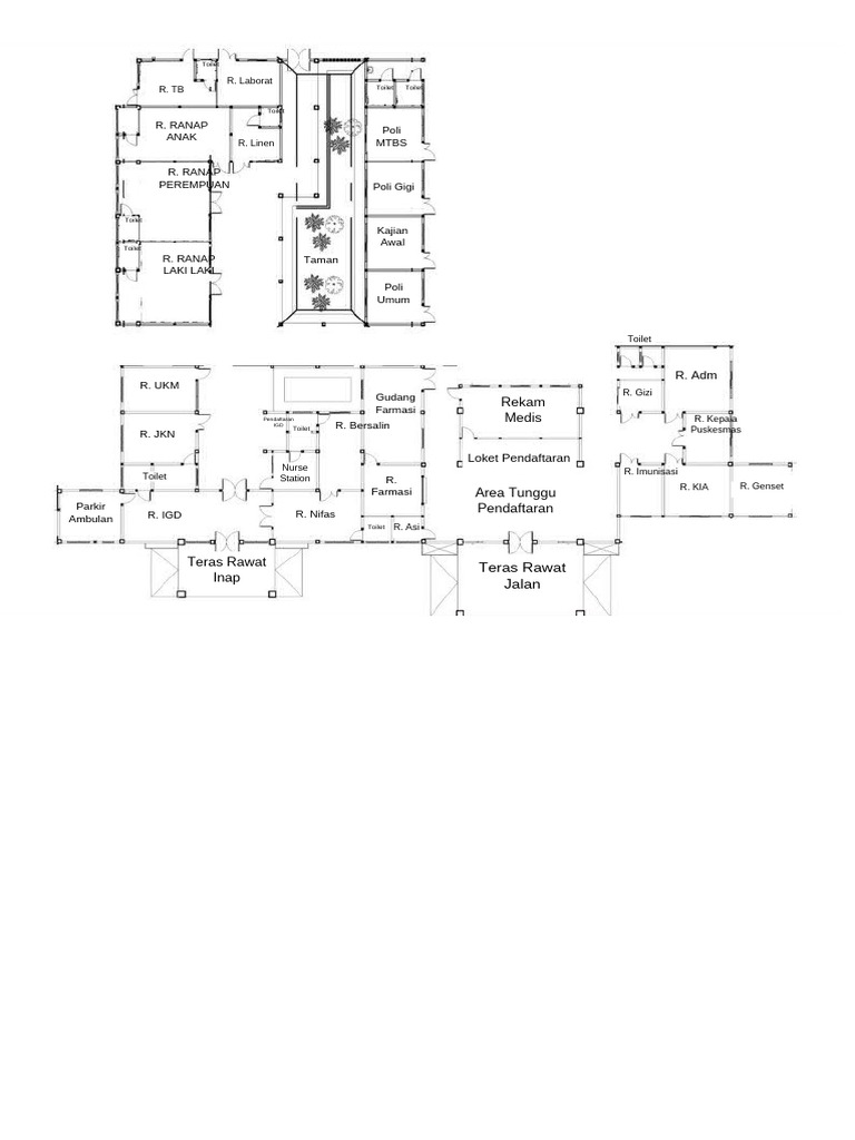 Hospital Facility Layout Overview | PDF