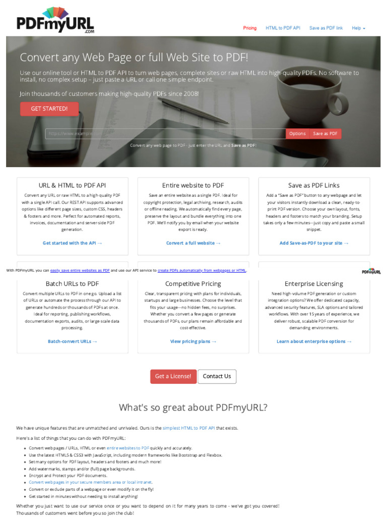 Convert Websites to PDF Easily | PDF | Page Layout | Html
