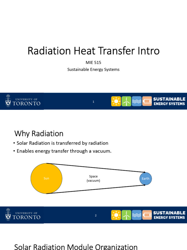 Radiation Heat Transfer in Energy Systems | PDF | Electromagnetic ...