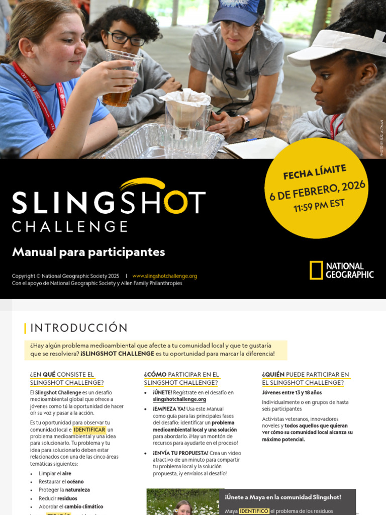 Participa en el Slingshot Challenge 2026 | PDF | Contaminación | Residuos