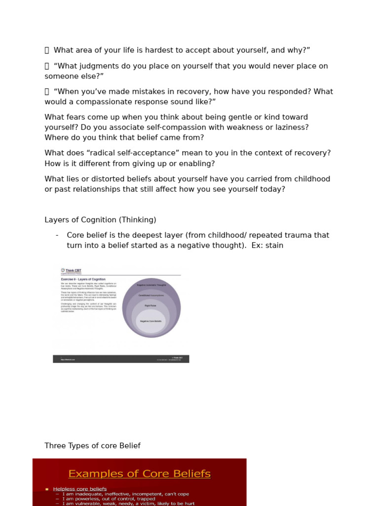 Acceptance & Layer of Cognition Questions | PDF