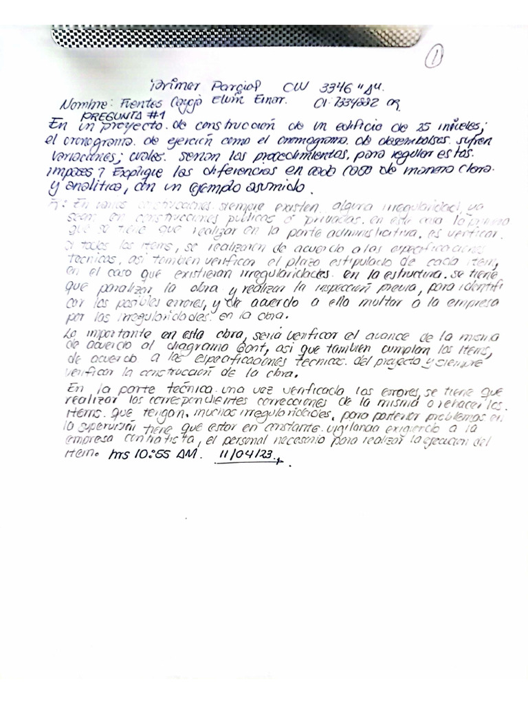 Primer Parcial Civ 3346 A | PDF