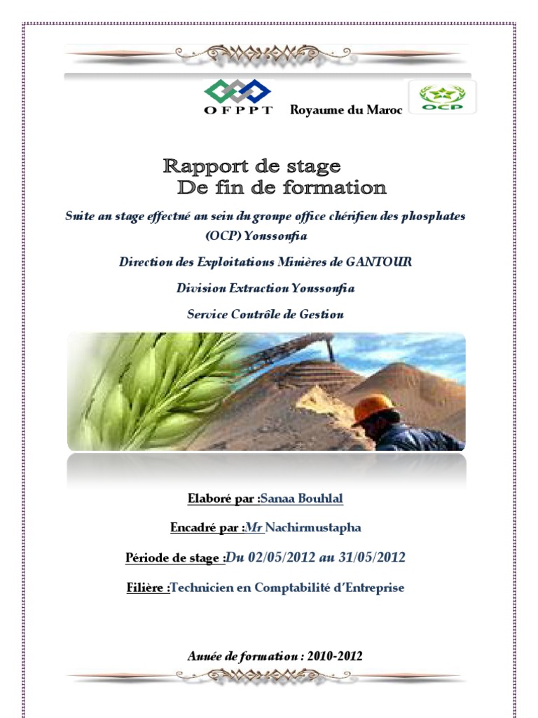 Rapport de Stage Sanaa Bouhlal  Facture  Comptabilité analytique