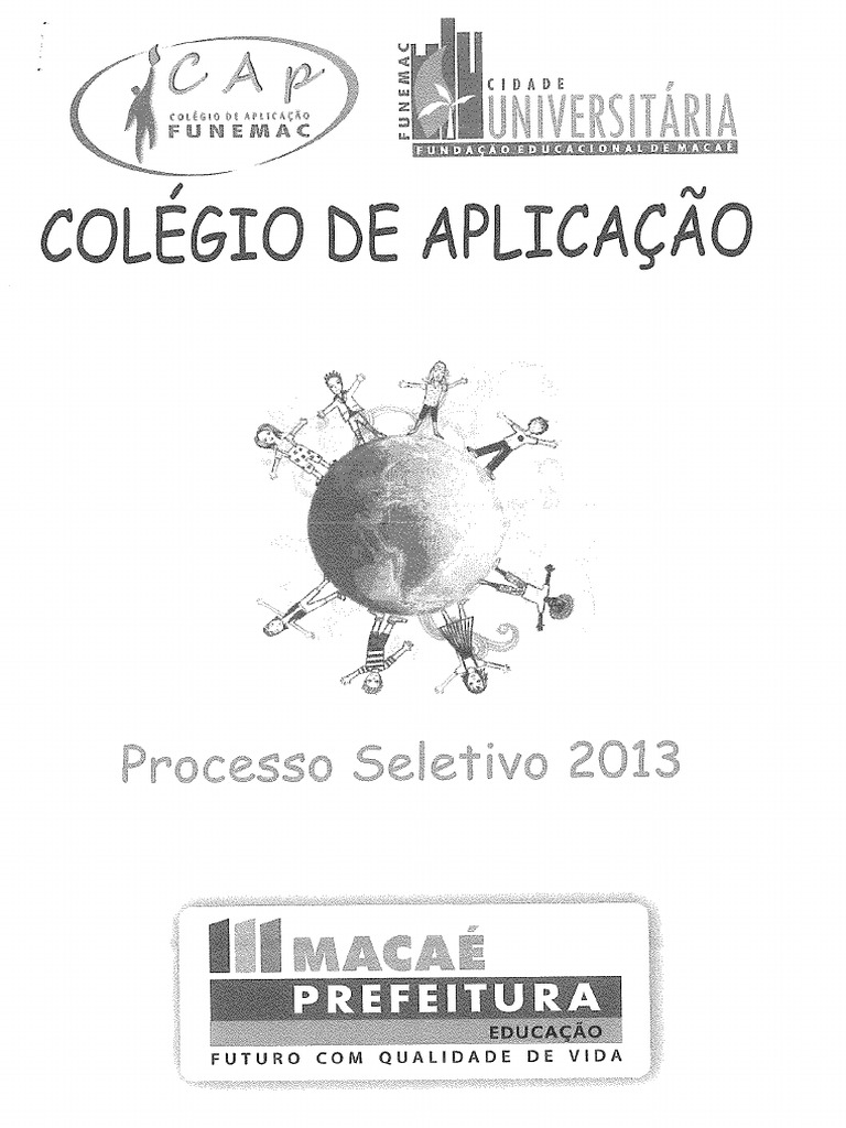 Prova CAP 1º Ano 2013 | PDF