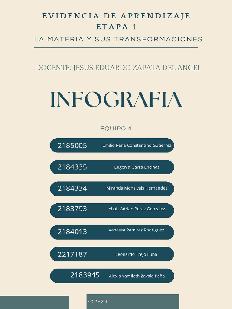 Evidencia de Aprendizaje - Etapa 1 - La Materia y Sus Transformaciones ...