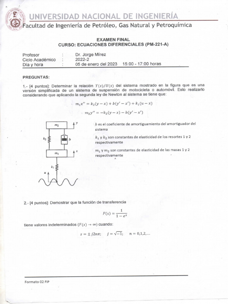 Examen Final 22-2 | PDF
