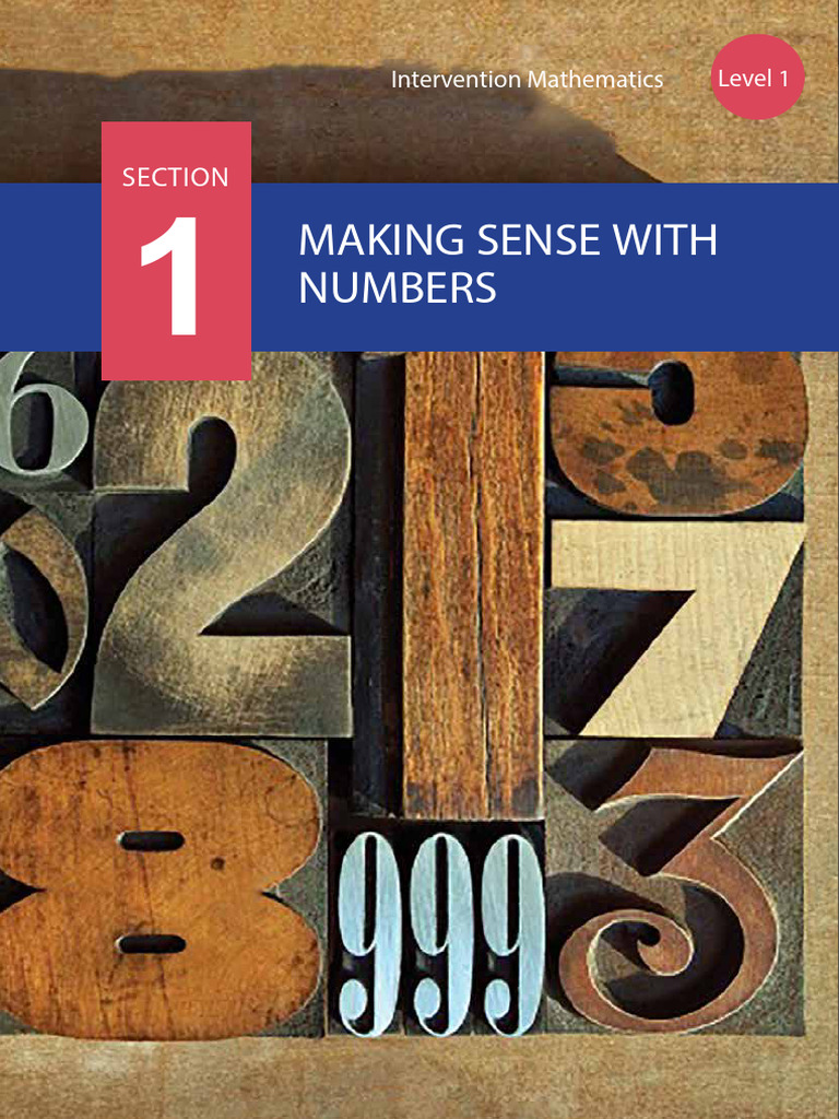 LM Intervention Maths Module Section 1 Lversion | PDF