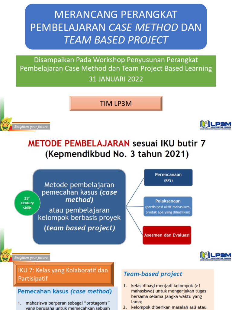 Perangkat Case Methode N Project Based - LP3M | PDF