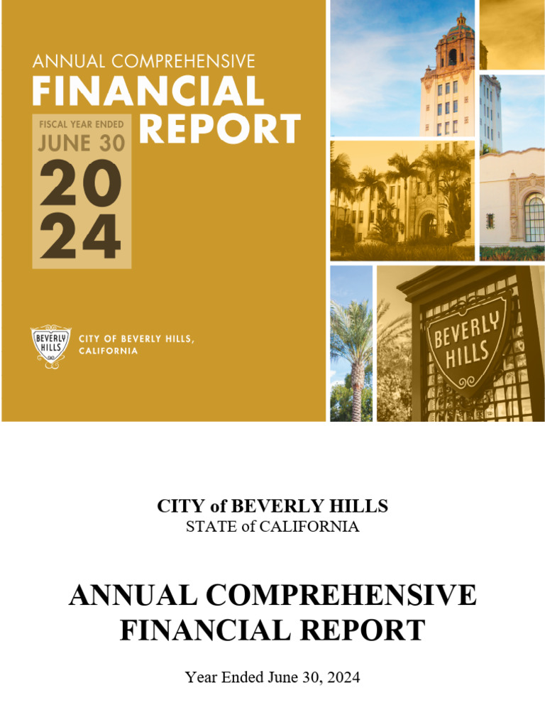 Beverly Hills 2024 Financial Report | PDF | Expense | Taxes