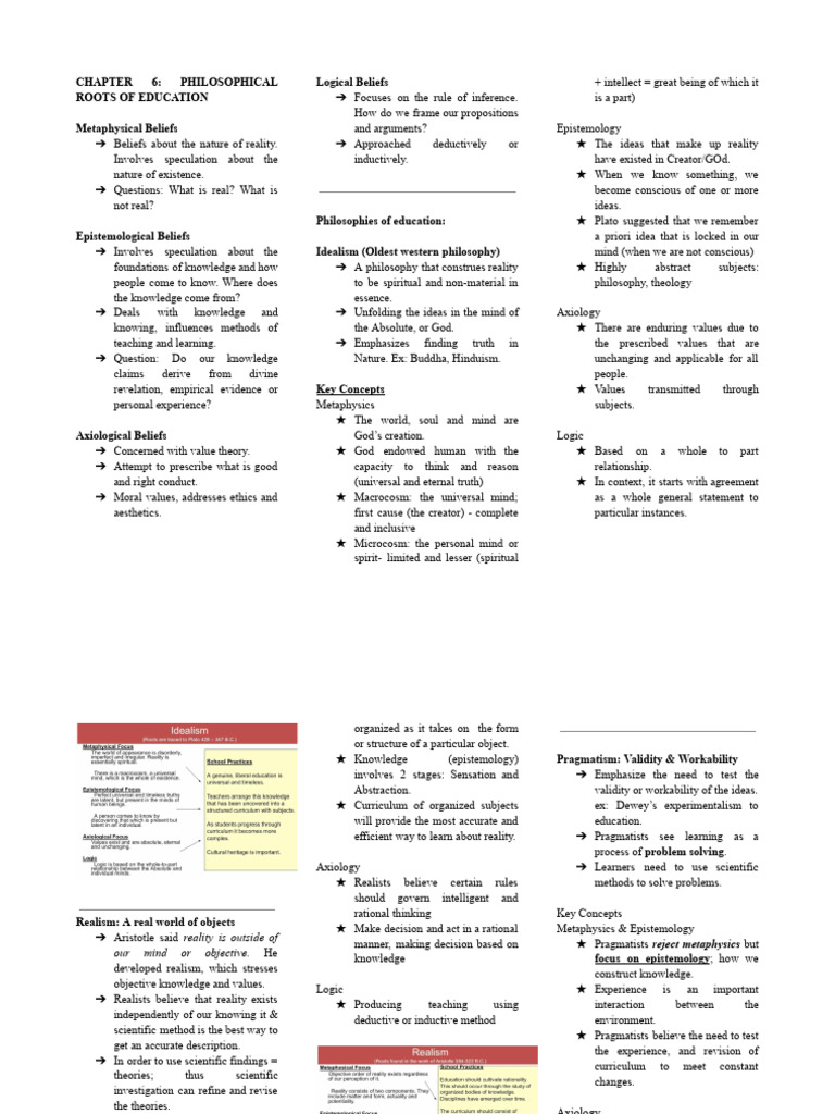 Philosophical Foundations of Education | PDF | Pragmatism | Epistemology